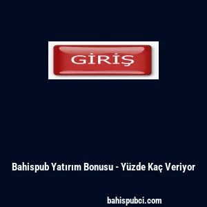 Bahispub Yatırım Bonusu - Yüzde Kaç Veriyor